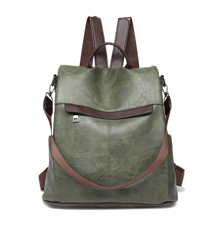 shepretty Damen Rucksack Anti Diebstahl Umhängetasche Multifunktions Schultaschen 099-0298pu-grün, 0