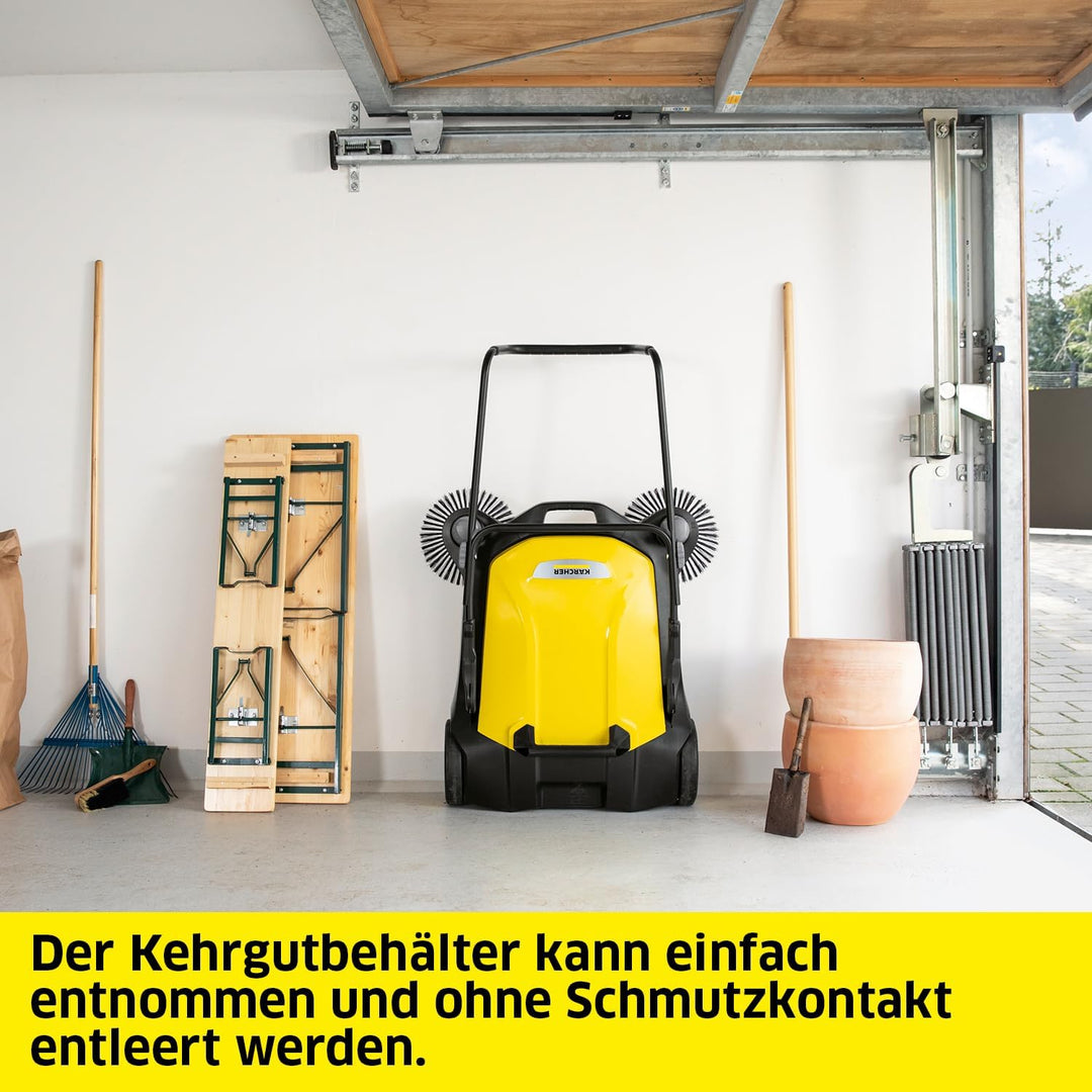 Kärcher Kehrmaschine S 6 Twin (Max. Flächenleistung: 2500 m²/h, 2 Seitenbesen, Kehrbehälter: 38 l, A