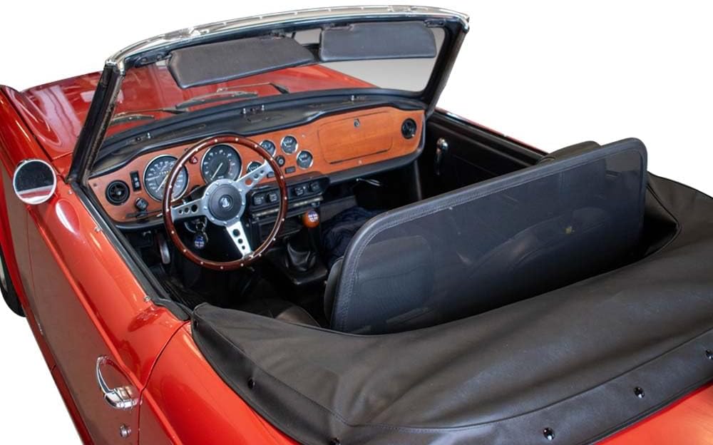 Aperta Windschott passend für Triumph TR4,TR6 TR4, TR6 100% Passgenau OEM Qualität Schwarz Windstop