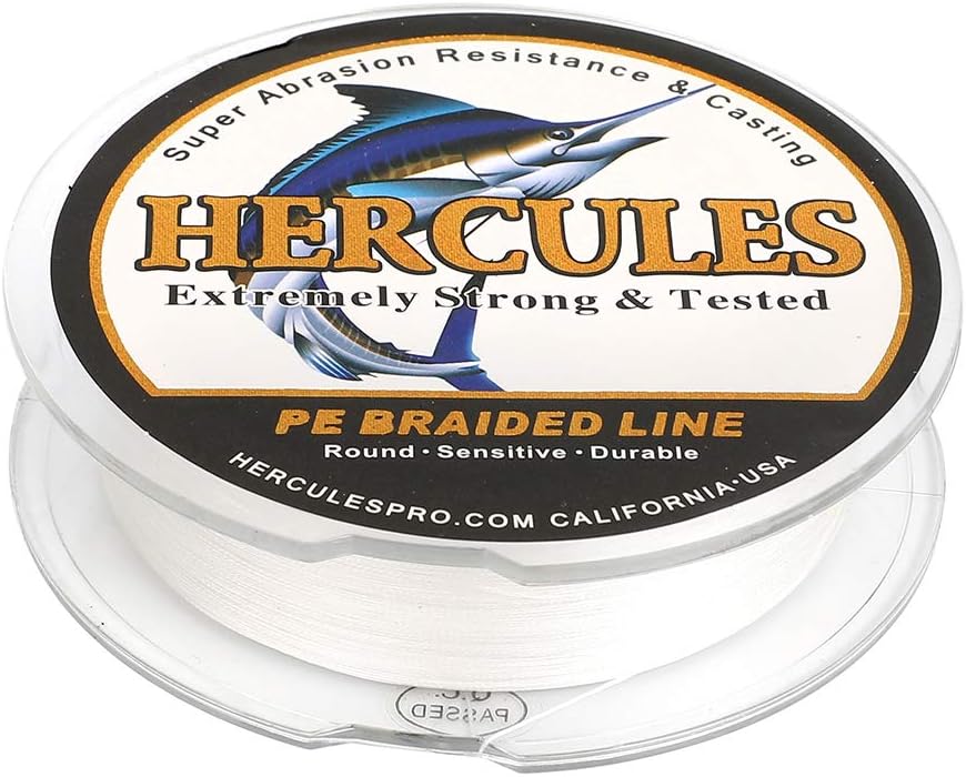 HERCULES Super Cast 100m - 2000m Yards Geflochtene Angelschnur 10lb - 300lb Test für Salzwasser Süss