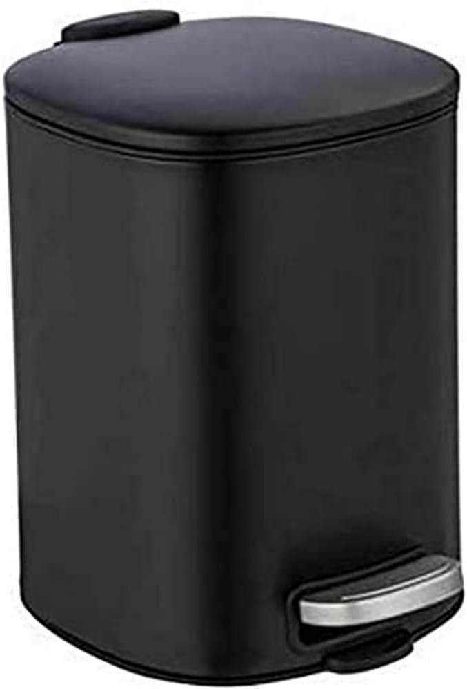 WENKO Kosmetik-Treteimer Mod. Alassio, Abfalleimer mit 5 Liter Volumen, hochwertiger Badezimmer-Müll