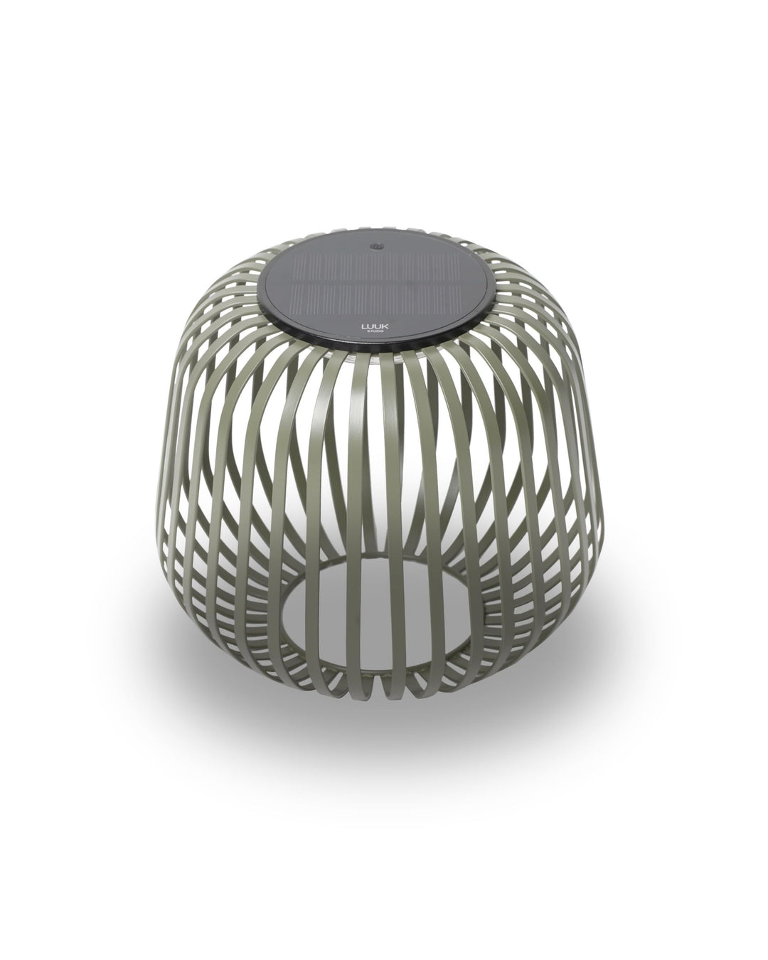 LUUK Studio LED Solar Tischleuchte für drinnen und draussen in minimalistischem Design, wiederauflad