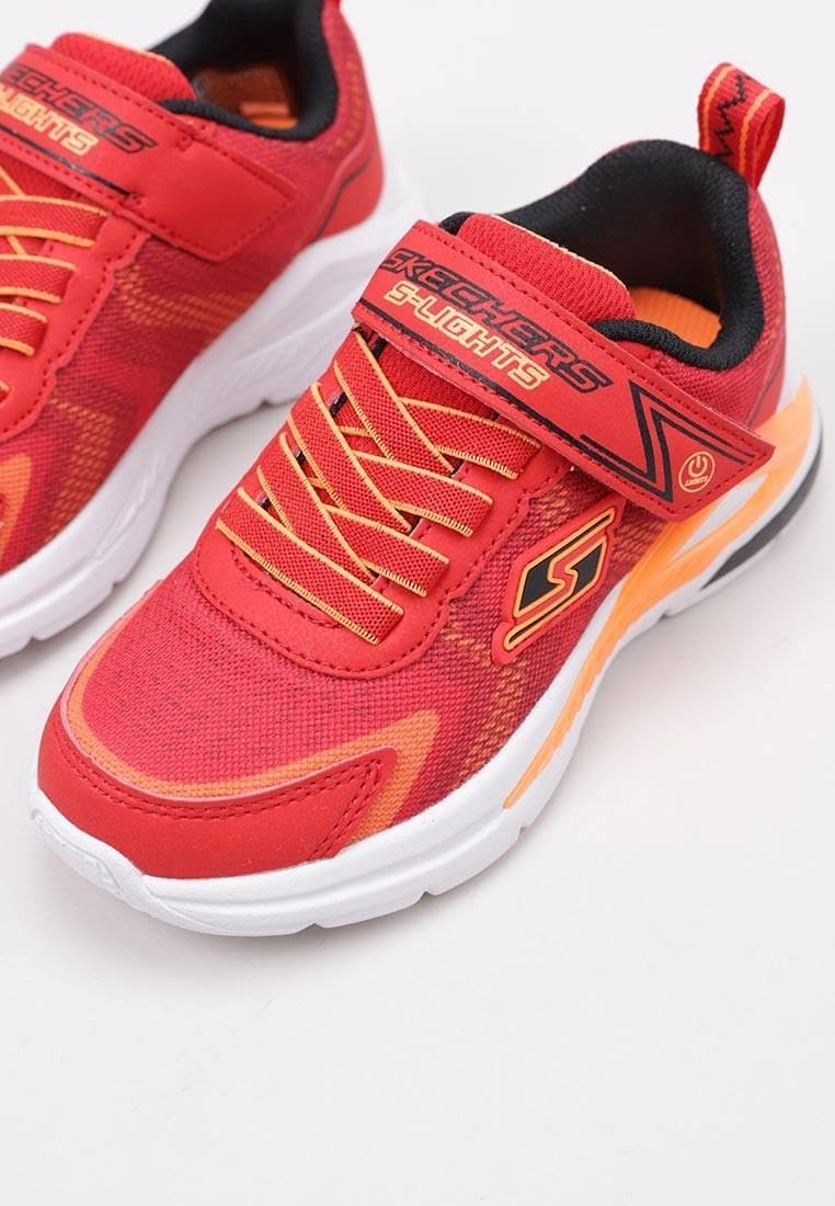 Skechers Jungen Tri-namicsArbeiten 21 EU Red Textile Orange Black Trim, 21 EU Red Textile Orange Bla