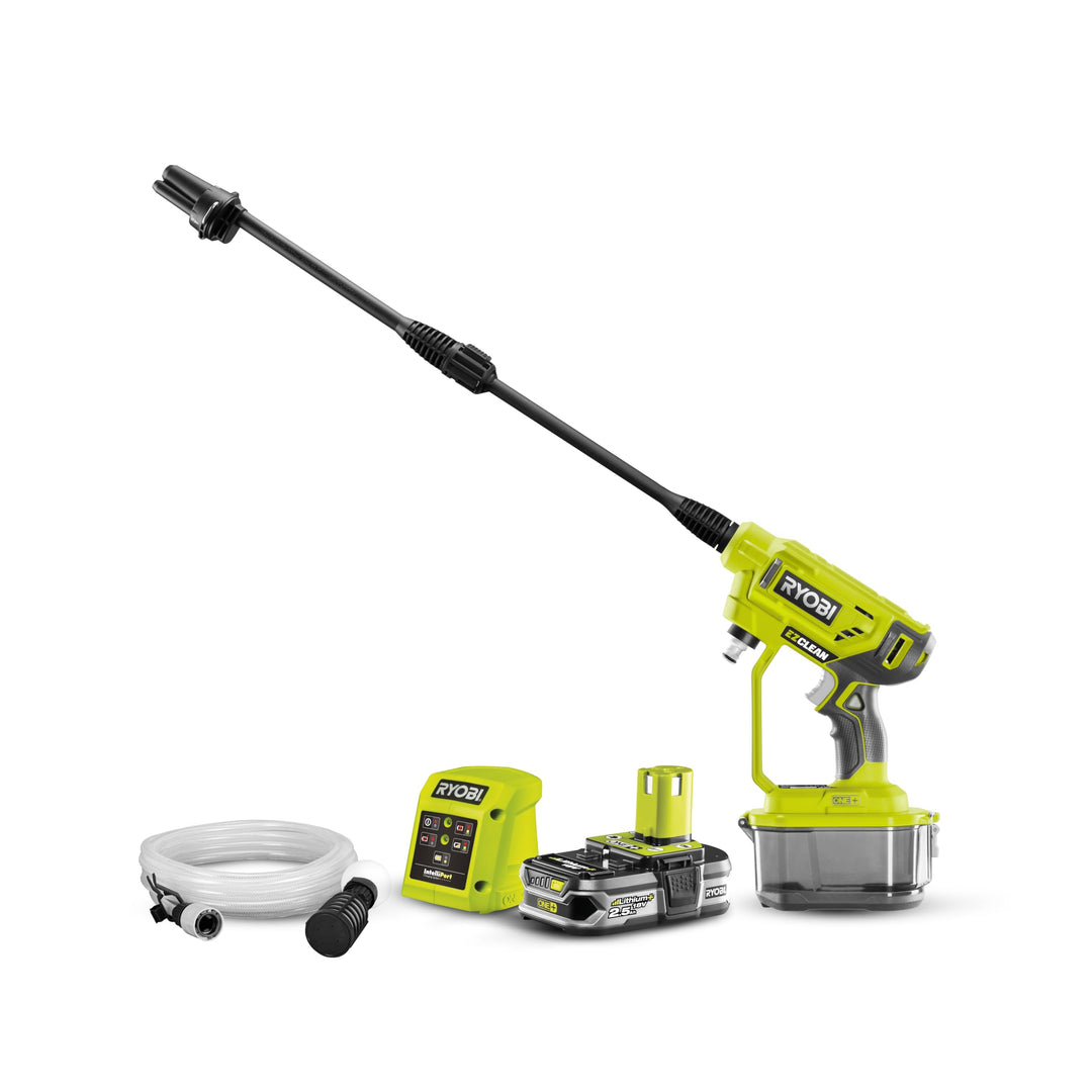 RYOBI 18 V ONE+ Akku-Mitteldruckreiniger RY18PW22A-125 (Reinigen von Fahrzeugen/Oberflächen, max. Dr