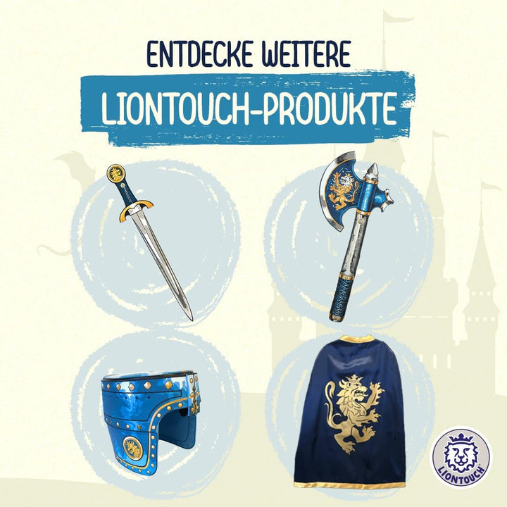 Liontouch Edler Ritter-Schild, Blau/Gross | Mittelalterliches Rollenspiel-Schaumspielzeug für Kinder