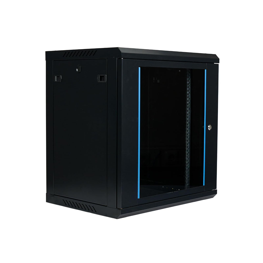Koscom Connect Netzwerkschrank 12 HE I Serverschrank 19 Zoll I Wandmontage 600 x 450 x 636 mm I voll