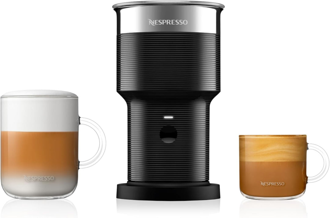 NESPRESSO Aeroccino XL elektrischer Milchaufschäumer | Grosser Aufschäumer aus Edelstahl für 225ml c