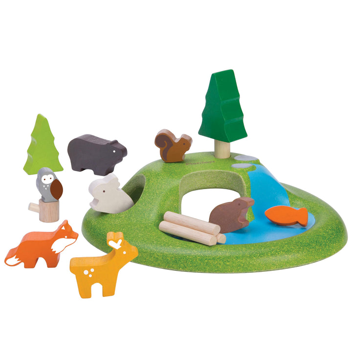 Plan Toys Animal Set, 6625, Wood