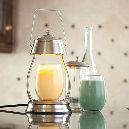 Candle Warmers Hurricane Laterne Kerzenwärmer silber nickel