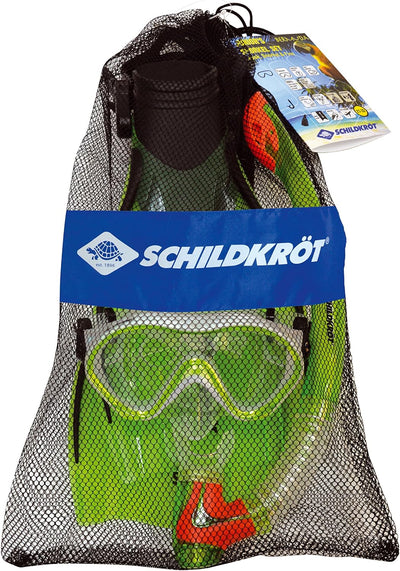 Schildkröt Kinder-Schnorchelset Bermuda 3-teilig, Brille, Schnorchel, verstellbare Flossen in versch