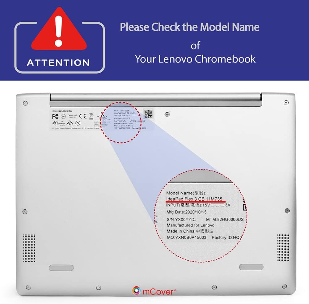 mCover Hartschalen-Schutzhülle, nur kompatibel mit Lenovo Flex 3 11,6 Zoll (2021 29,5 cm) 2-in-1 Chr