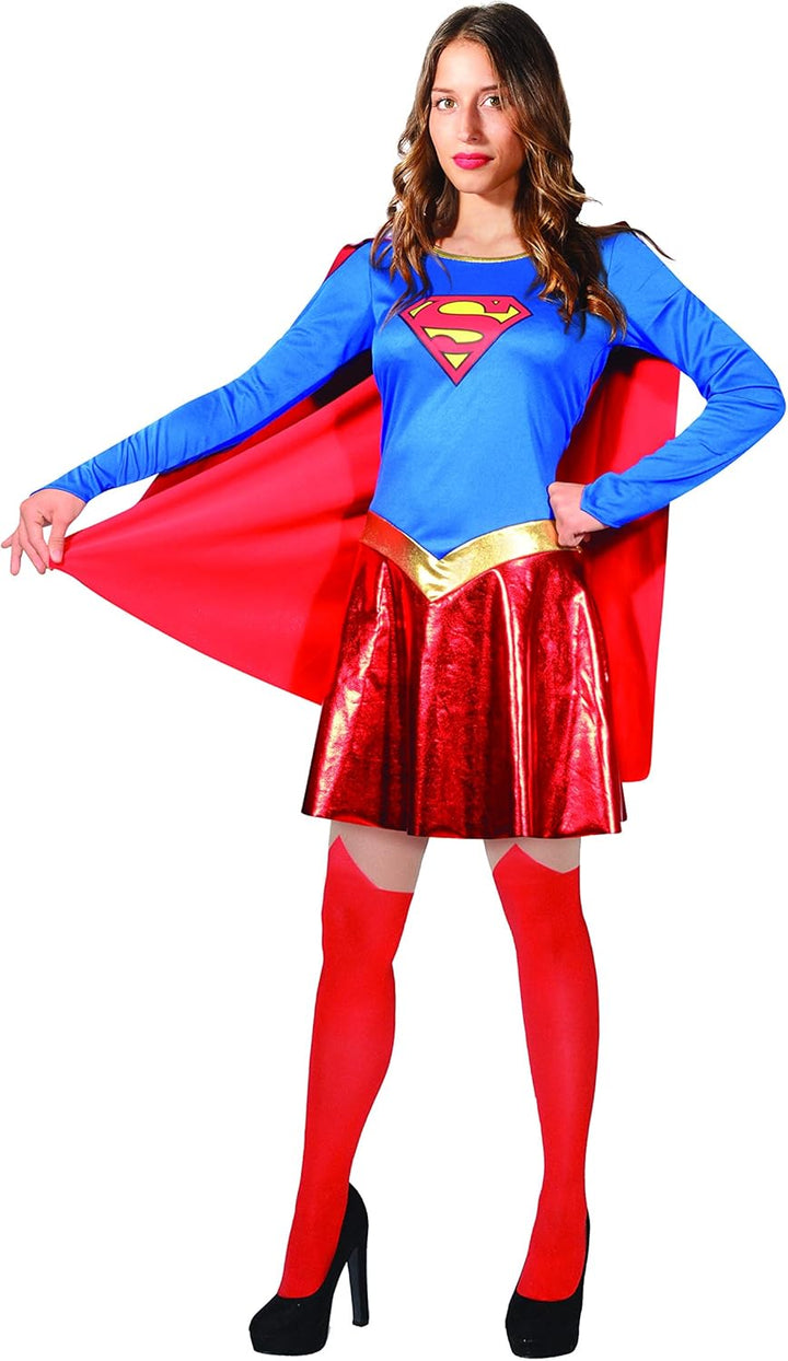 Ciao- Superman/Supergirl costume disguise fancy dress adult official DC Comics S Supergirl, S Superg