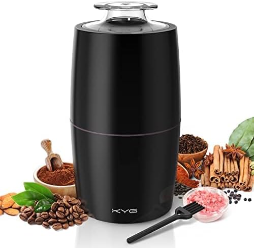 KYG Kaffeemühle Elektrisch 300W Motor 70g Fassungsvermögen Elektrische Propellermühlen Sicherheitssc