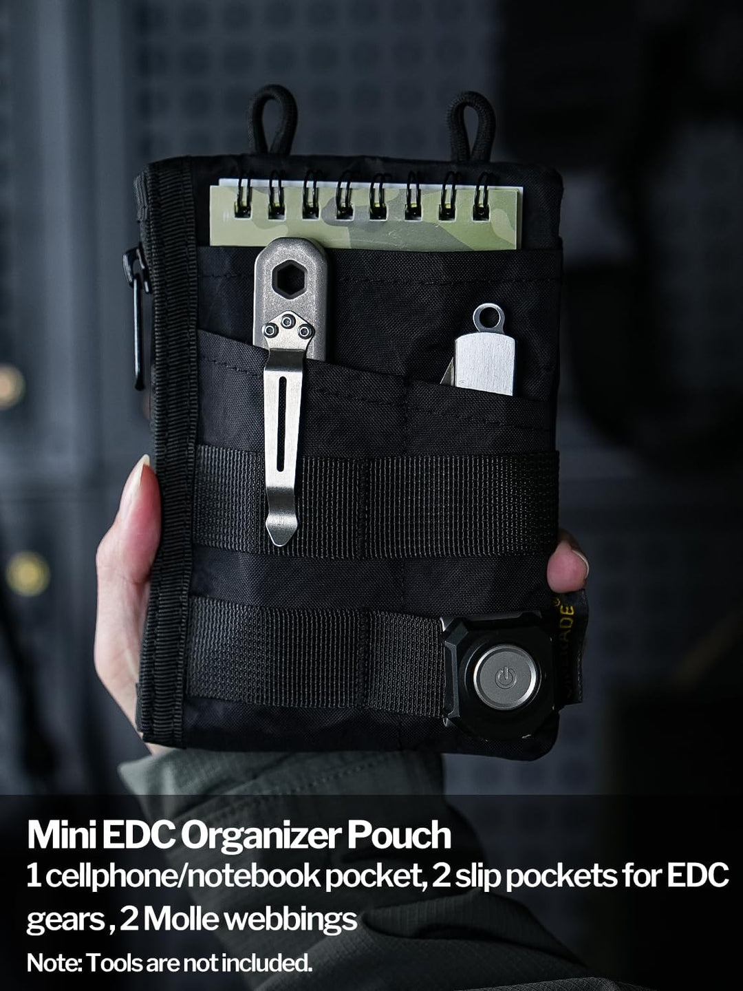 VIPERADE VE18N X-Pac EDC Tasche Werkzeug Organizer, multifunktionale kleine Werkzeugtasche mit 6 Tas