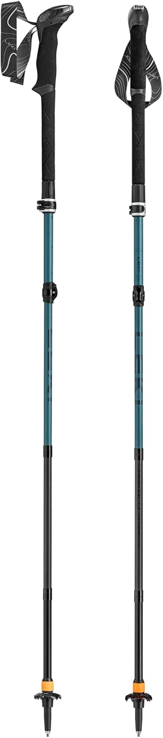 LEKI Makalu FX Carbon AS greenblue light-greenblue dark-black 110 - 130 cm, greenblue light-greenblu