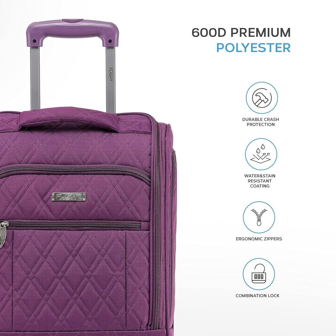 Flight Knight easyJet Underseat Carry On Non Priority Approved Handgepack Koffer - 2 Rader - Ultra L