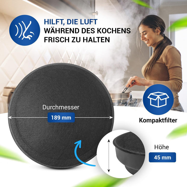 VIOKS 2x Kohlefilter Ersatz für Bosch Siеmens 796390 00796390 00743169 DHZ5276 DHZ5275 Z5138X1 LZ527