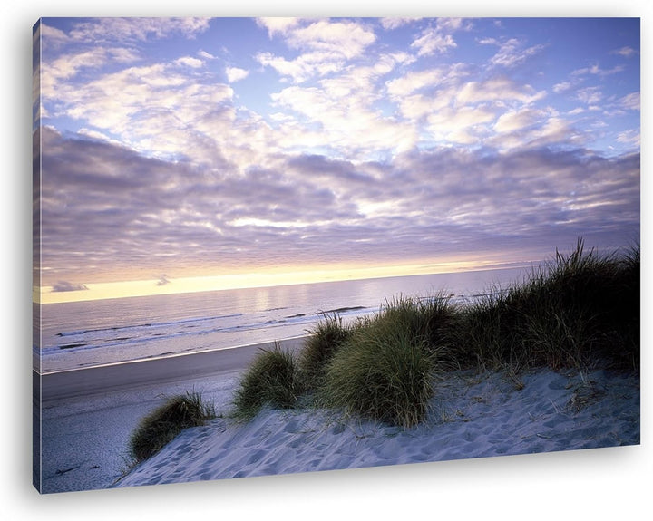 deyoli grandioser Strand Format: 100x70 als Leinwandbild, Motiv fertig gerahmt auf Echtholzrahmen, H