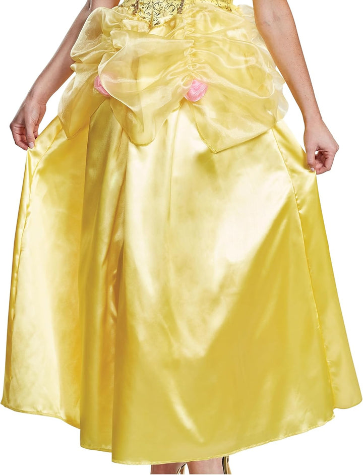 Disguise Damen Belle Deluxe Adult Classic Costume Erwachsenenkostme Large 12-14 US Gelb, Large 12-14