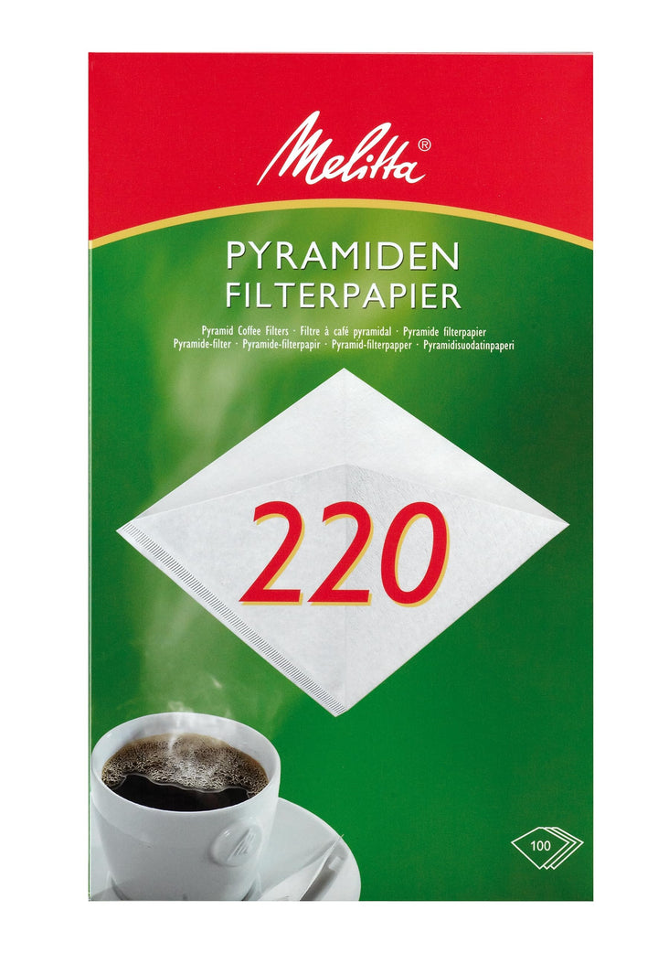 Melitta Filtertüten 220 weiss, 1er Pack (1 x 100 Stück)