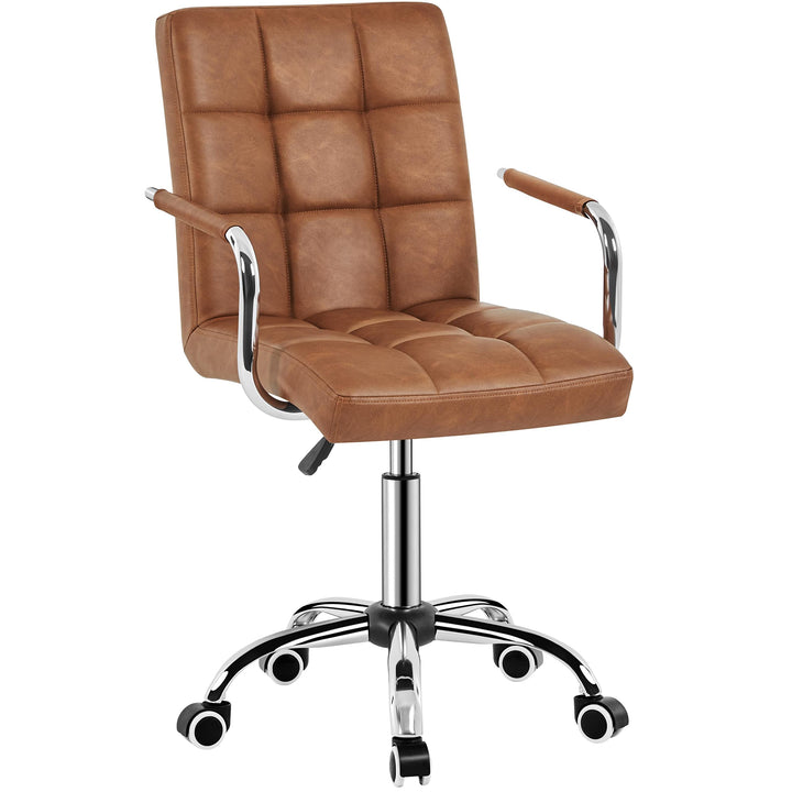 Yaheetech Bürostuhl ergonomischer Schreibtischstuhl Drehstuhl Drehocker Arbeitshocker mit abnehmbare