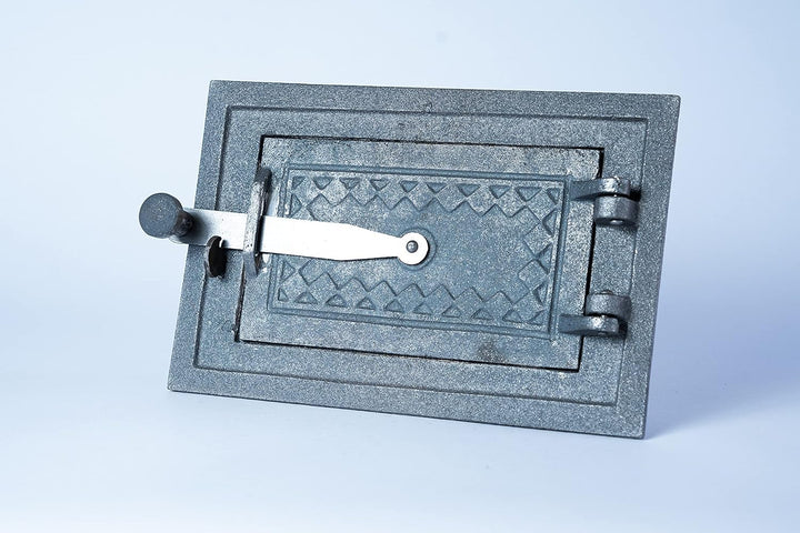 Euro Sezam - Ofentür aus Gusseisen - Massive dicke Ofentür - Pizzaofentür - DZ067 - Einzeltür mit Tü