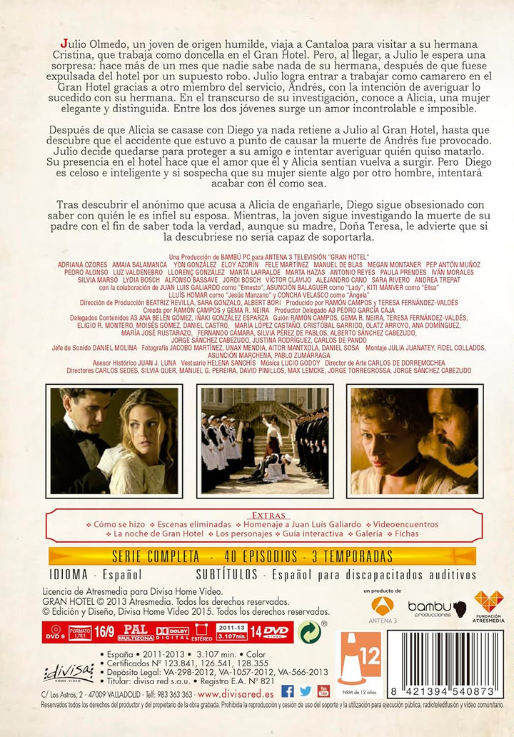 Gran Hotel. Serie Completa. Temporada 1 - 3 [14 DVDs] [Spanien Import], DVD