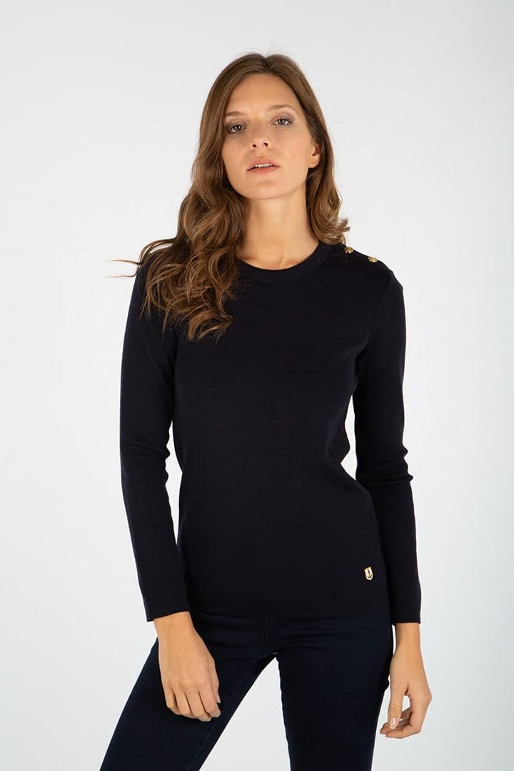 Armor Lux Damen Pull Marin uray Homme Pullover, Blau (D85 Rich Navy D85), 42 (Herstellergrösse: 4)