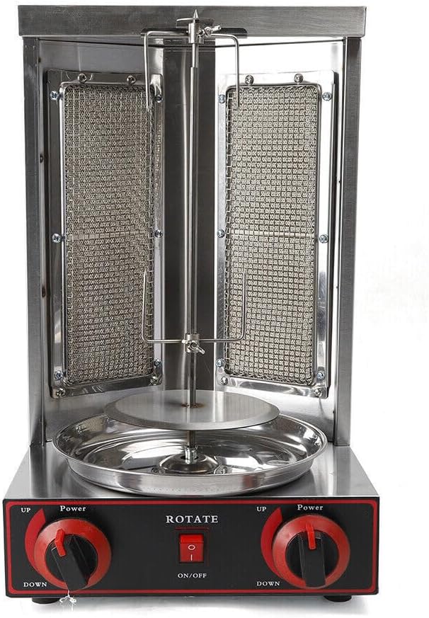 3000W Vertikaler Broiler, Gas Vertikaler Broiler Döner Dönergrill, Elektro Grill Vertikalgrill, für