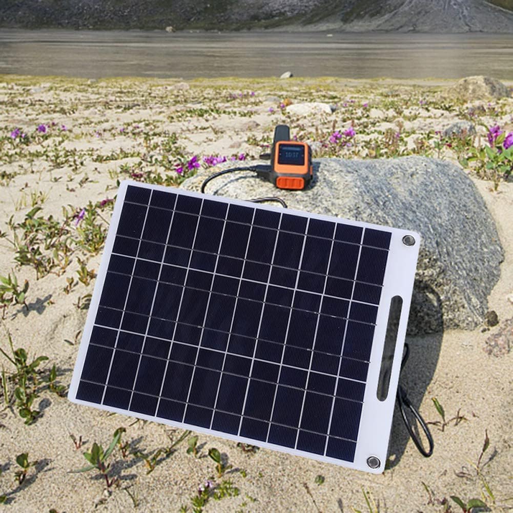 Tragbares Solarpanel, 60 W, 5 V, Dual-USB, Ladegerät, Ladegerät, Notfall-Ladegerät, für den Aussenbe