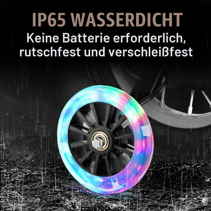 Freestyle-Rollerrad, 2 Stück, beleuchtet, mit LED-Blinklicht, 120 mm, Roller-Reifen mit ABEC-7-Kugel