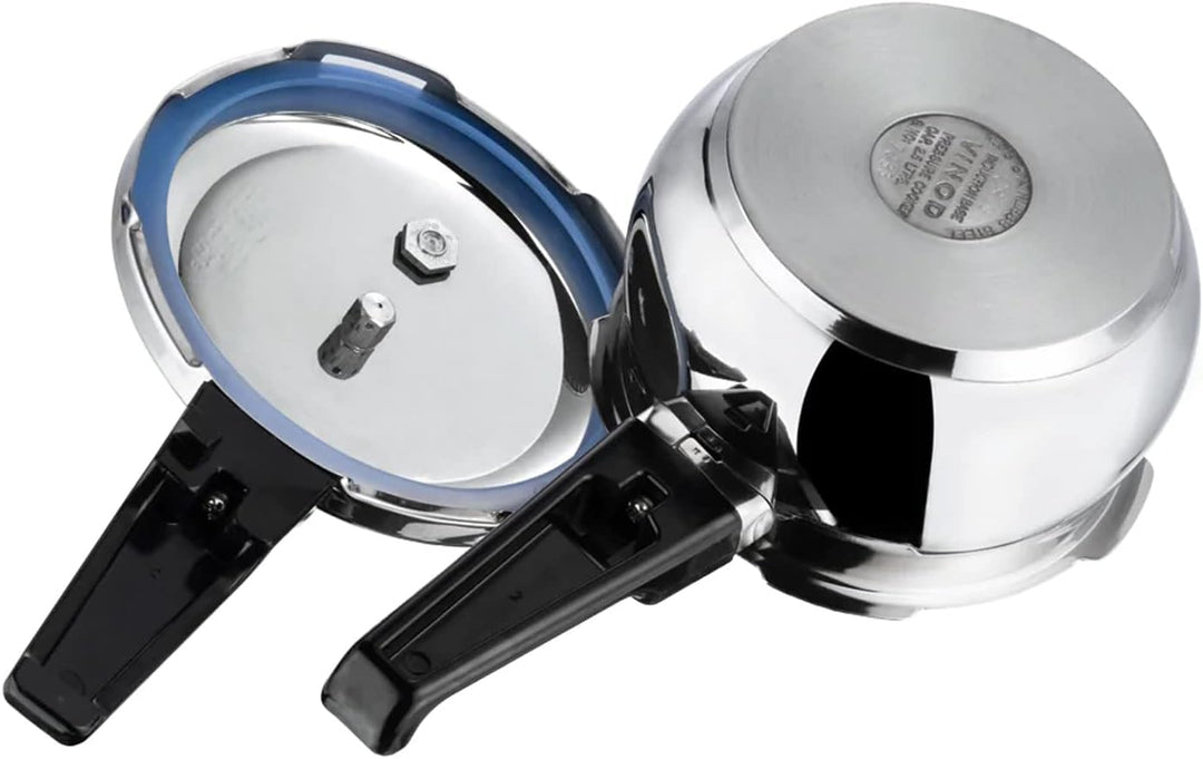 VINOD Belly Shape Edelstahl-Induktions-Schnellkochtopf/Druckkanne, Instant Pot Multi-Kocher (2,5 Lit