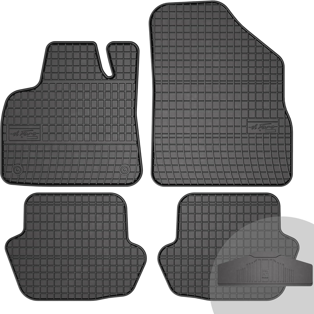 FROGUM EL Toro Gummimatten Ganzjähriges-Set von Autofussmatte Auto Fussmatten für Citroën DS5 2011-2