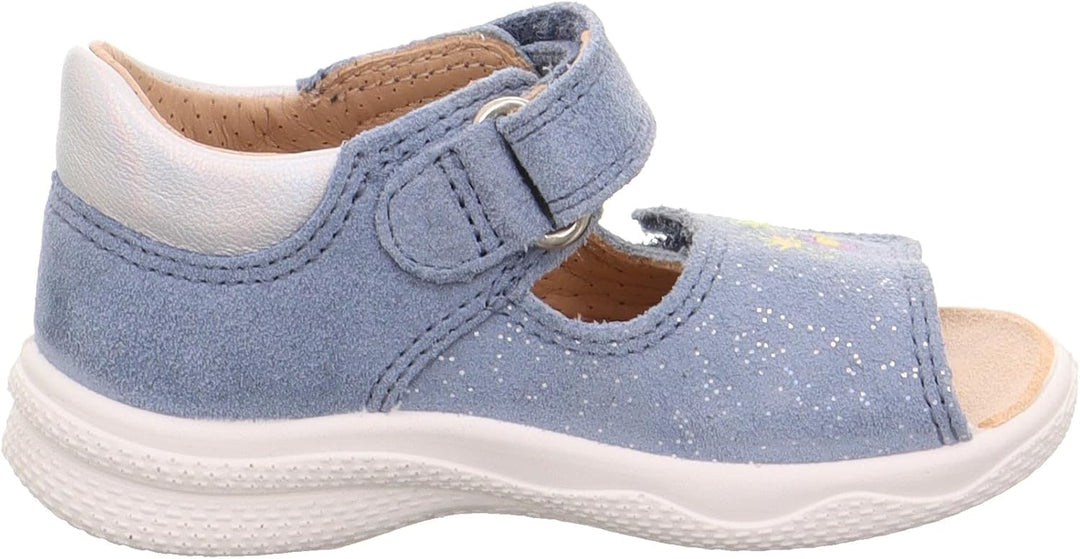 Superfit Mädchen Polly Sandale, Blau Silber 8000
