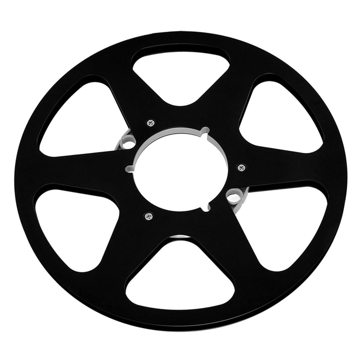 Leere 10-Zoll-Tonbandspule aus Vollaluminium, 6 Windwiderstandslöcher, Geräuschreduzierung für Besse