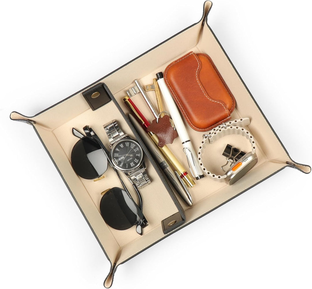 Londo Leder Taschenleerer - Vide Poche - Ledertablett Organizer, Praktische Aufbewahrungsbox - für G