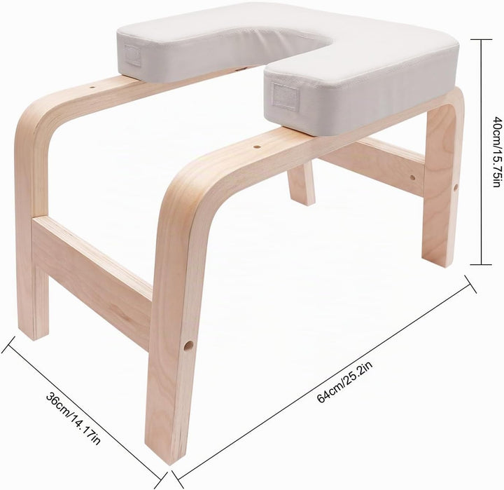 Yoga Kopfstandhocker &amp; Inversion Bank Classic White | Simply and Safely Reverse Your Yoga | Fitnessg