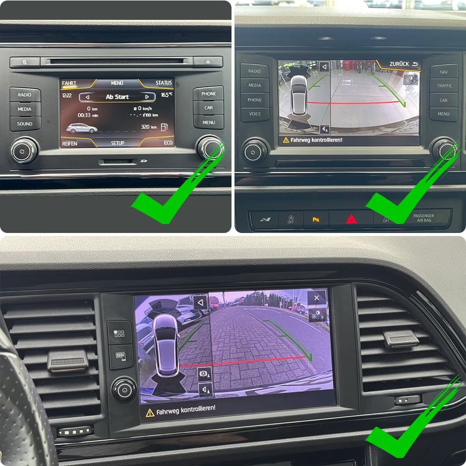 Rückfahrkamera für Seat Leon MK3 5F FR LE(2013-2020),Seat Ibiza 6F KJ1 (2017-2023) CANbus-Rückfahrka
