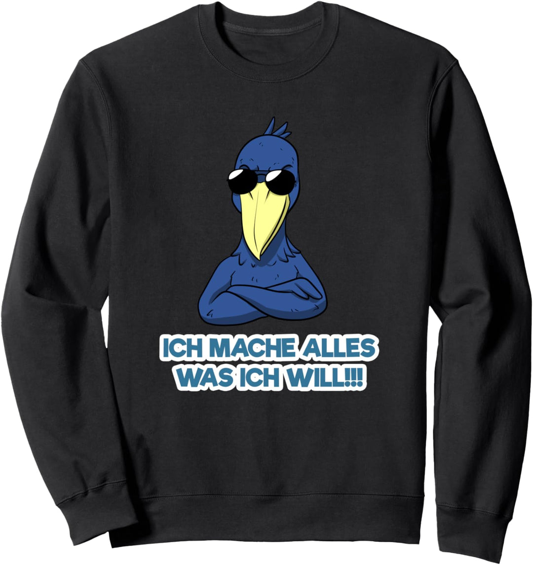 Schuhschnabel Vogel Ornithologe Walfischschnabel Tier Sweatshirt