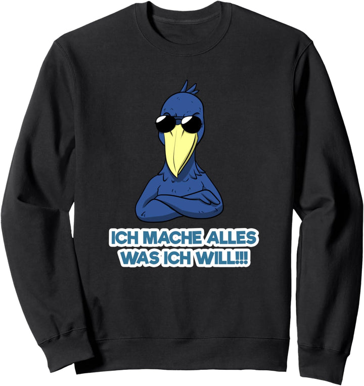 Schuhschnabel Vogel Ornithologe Walfischschnabel Tier Sweatshirt