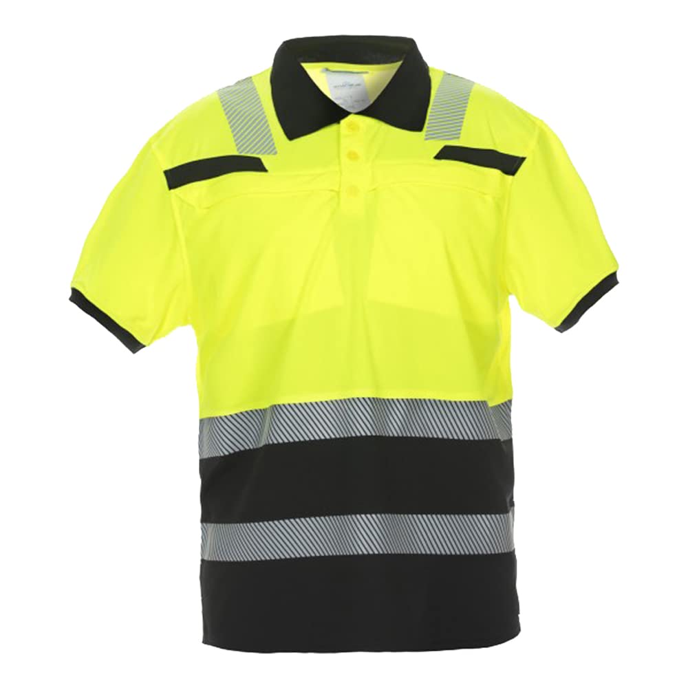 040445YB Thorne Polohemd Gelb/Schwarz Grösse L L Neongelb - Schwarz, L Neongelb - Schwarz