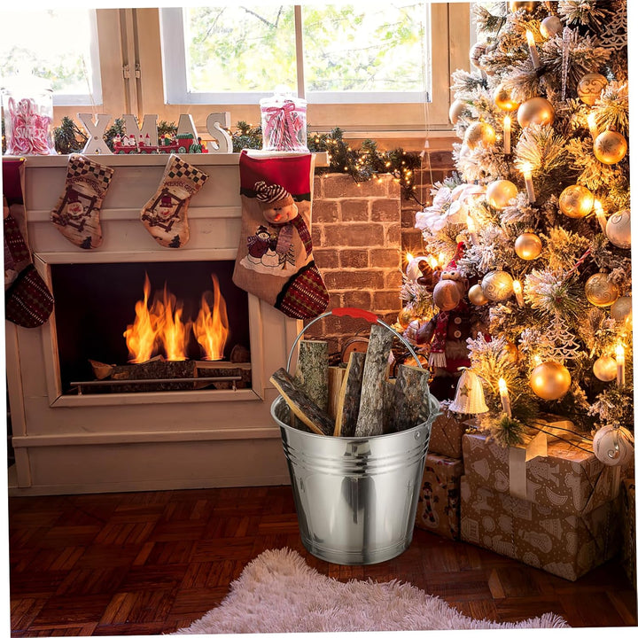 Yardwe Holzkohleeimer Asche Kann Charcoal Holzpellets Fireplace Fire Bucket Holzkohle Asche Eimer As