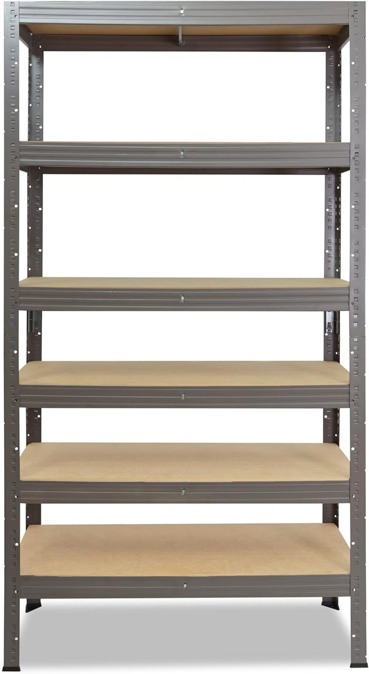 shelfplaza® 200x50x40cm Profi Schwerlastregal grau/Metallregal mit 6 Böden à 166kg Tragkraft/Kellerr