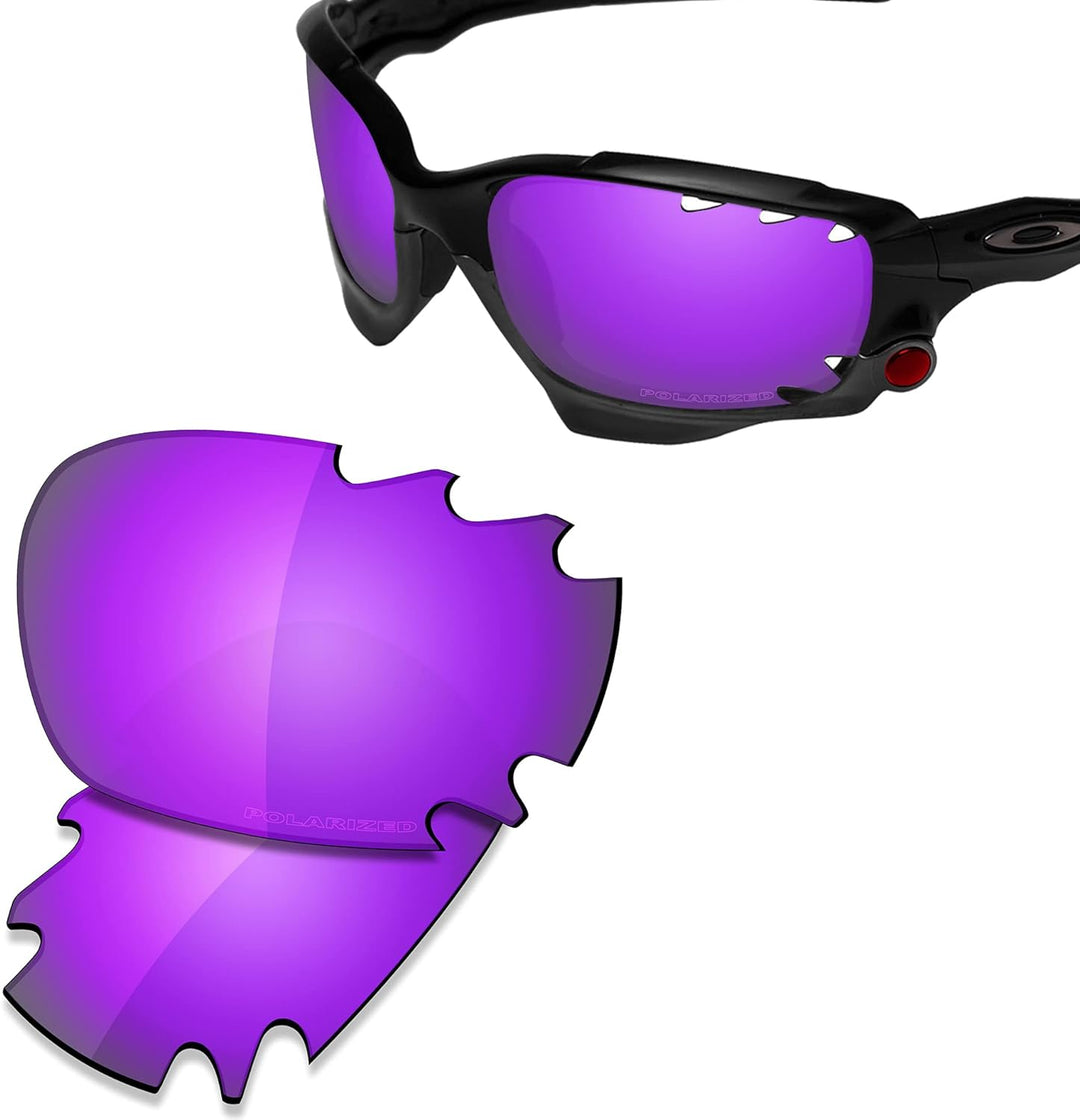 Saucer Premium Ersatzgläser für Oakley Jawbone Vented Racing Jacket Sonnenbrillen High Defense - Vio