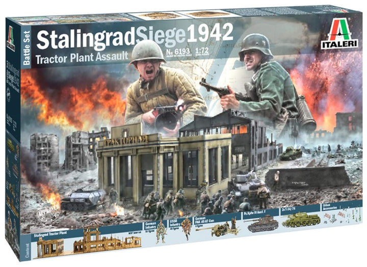 Italeri 6193S 1:72 Battle Set Stalingrad Siege, originalgetreue Nachbildung, Modellbau, Basteln, Hob