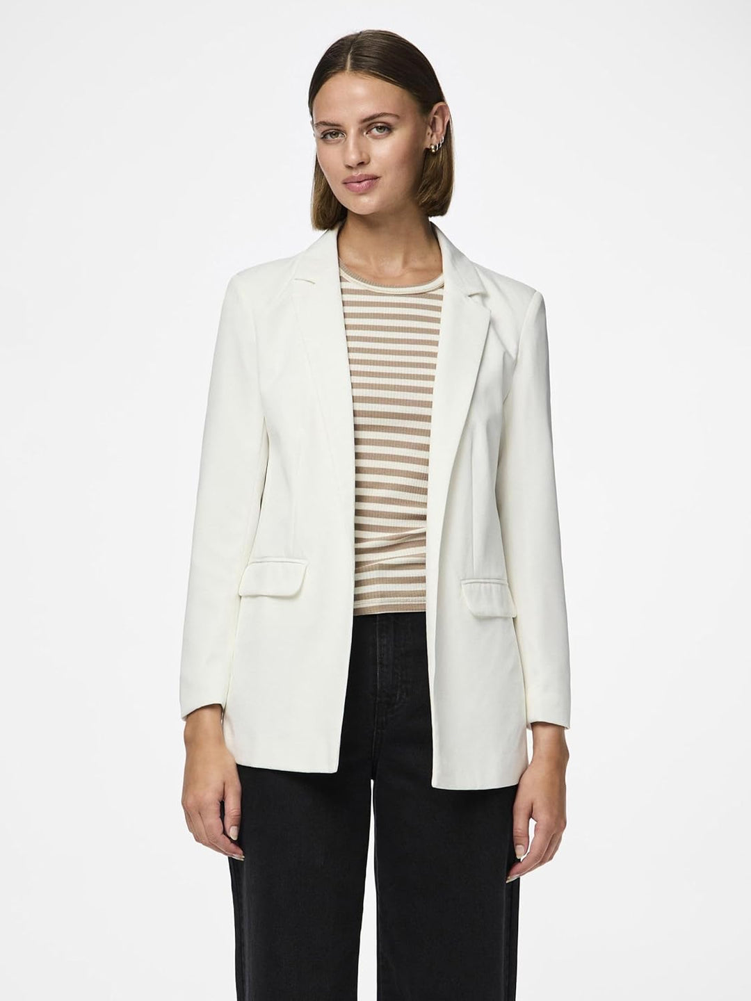 PIECES Damen Pcbozzy Ls Loose Noos Bc Blazer XS Cloud Dancer, XS Cloud Dancer