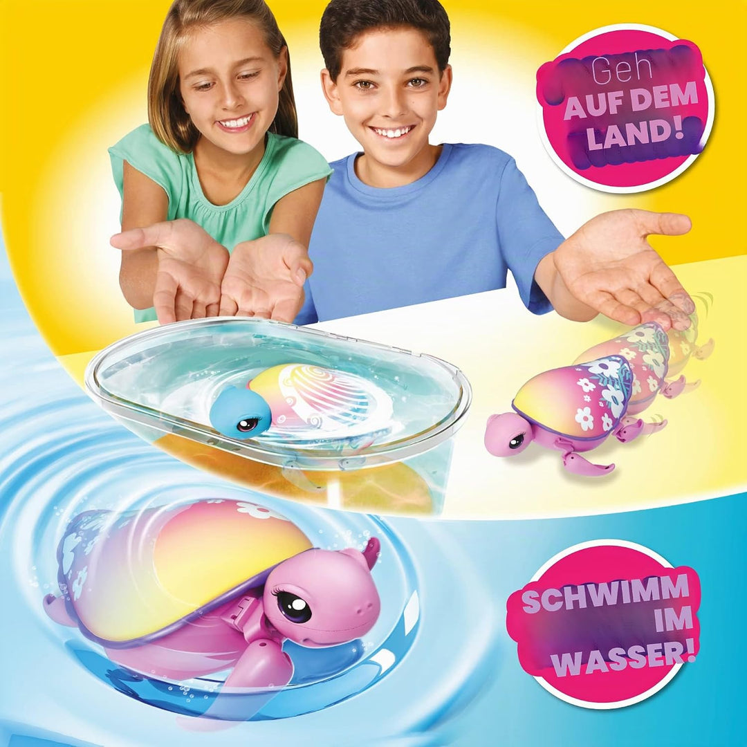 Little Live Pets Ripswirl Cute Schildkröten, interaktives Haustier, das im Wasser schwimmt und Sich
