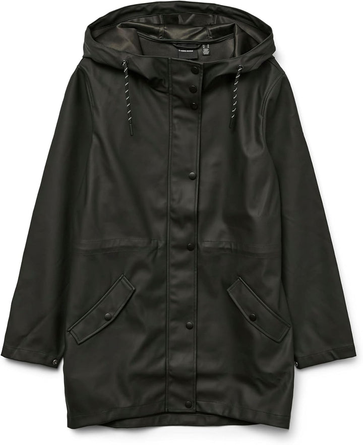VERO MODA Damen Vmmalou Coated Jacket Noos XS Tall Peat, XS Tall Peat