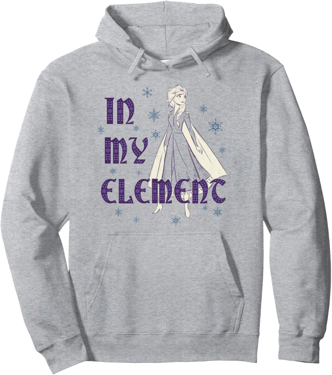Disney Frozen 2 Elsa In My Element Portrait Pullover Hoodie
