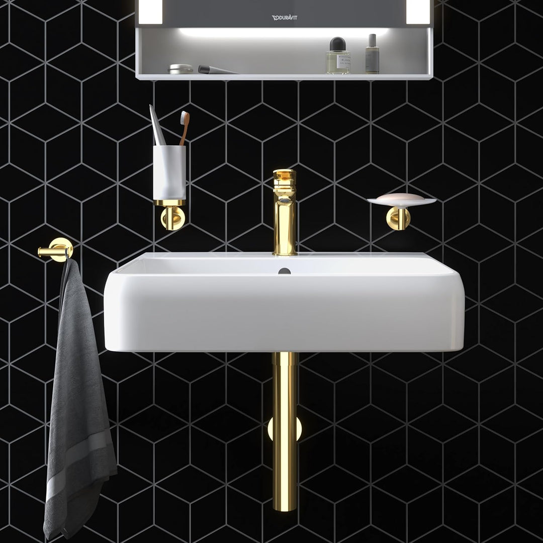Duravit Wave Waschtischarmatur, Grösse M (Auslauf Höhe 111 mm), Wasserhahn Bad, Armatur Waschbecken,